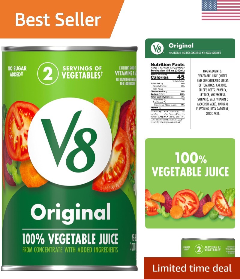 100% Vegetable Juice, 46 fl oz Can