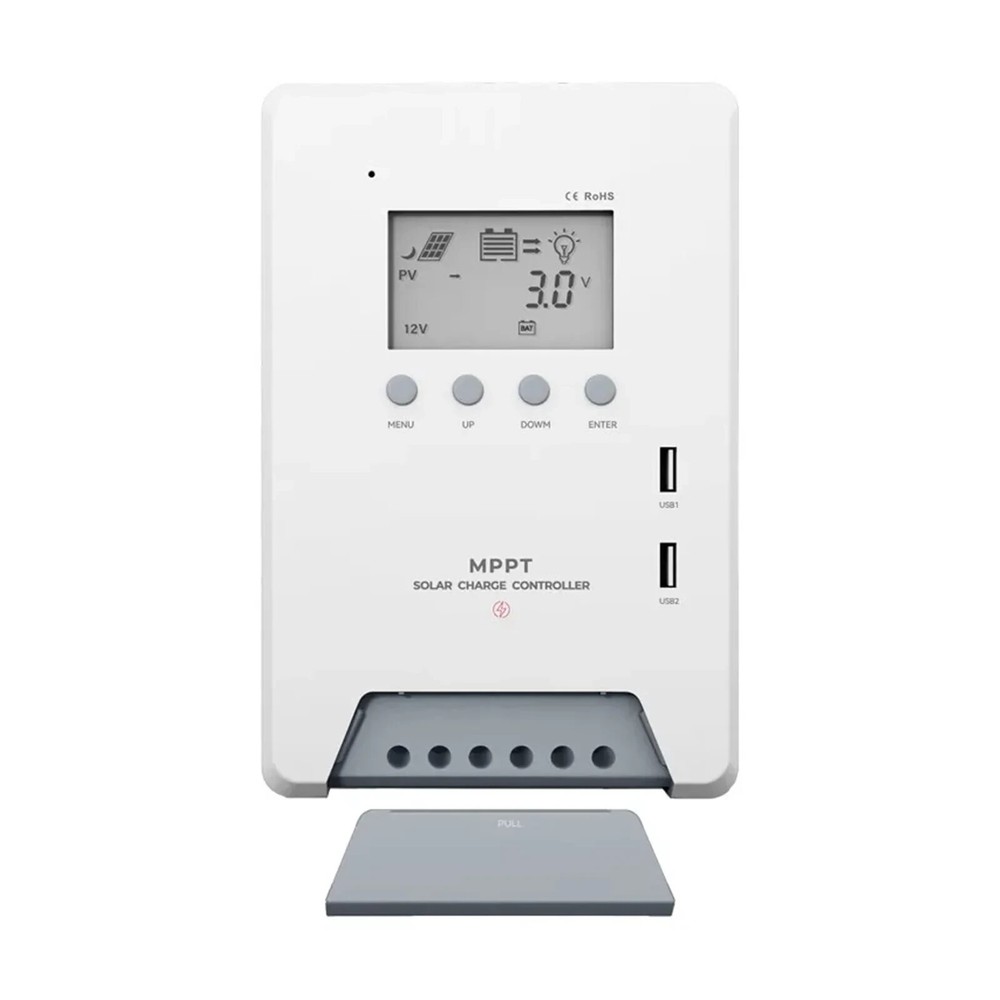 DM-160 MPPT Solar Charge Controller Auto LCD Display Dual U