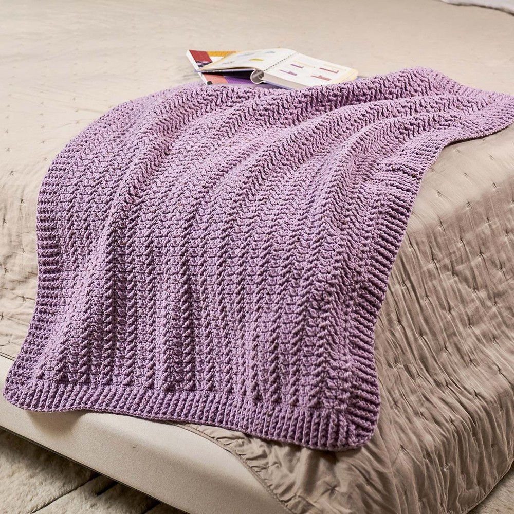 Premier® Tweed & Twill Throw Crochet Kit