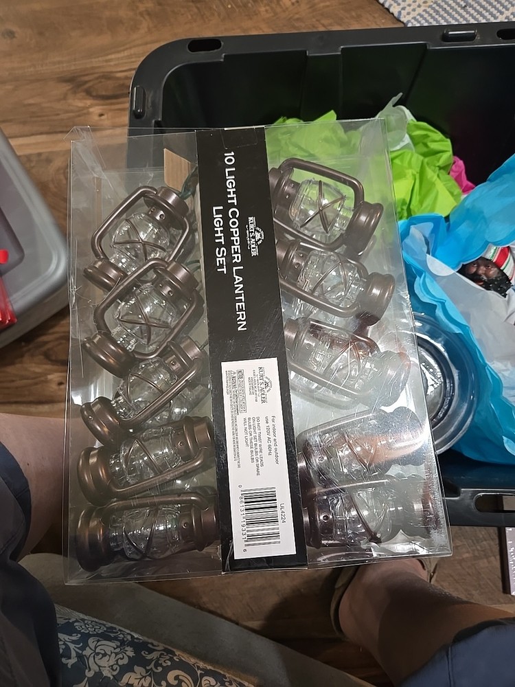 10 Light Copper Lantern Light Set Kurt Adler