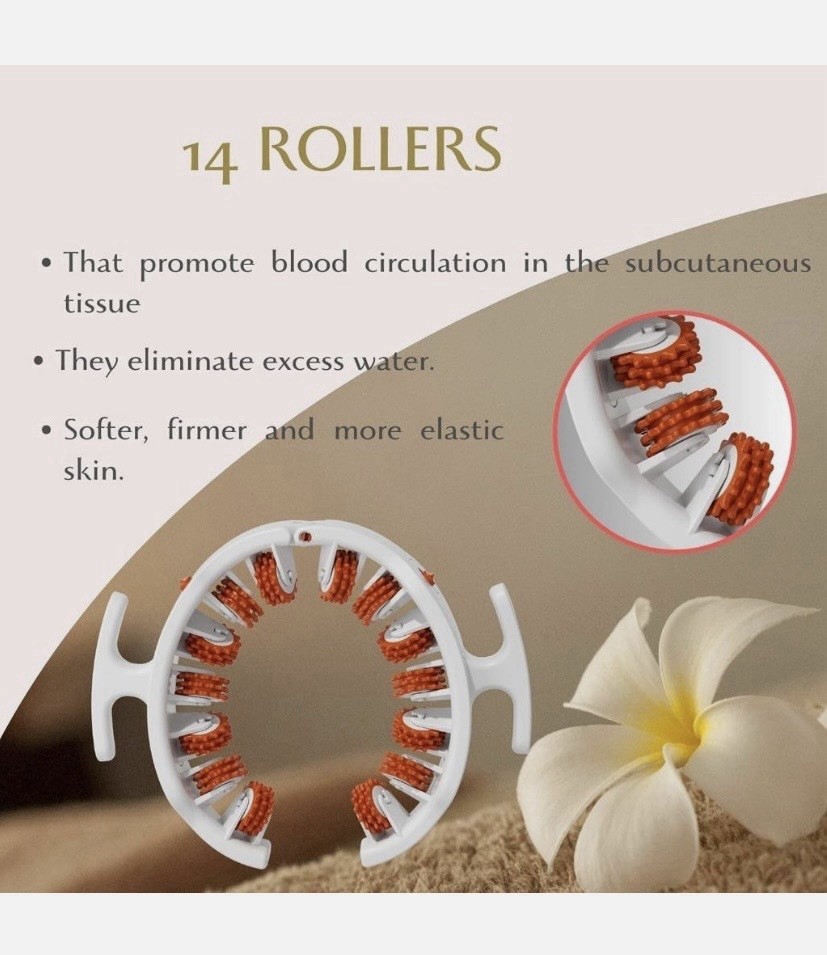 Cellulite Massage Roller - Lymphatic Drainage Massager with Detachable Roller...
