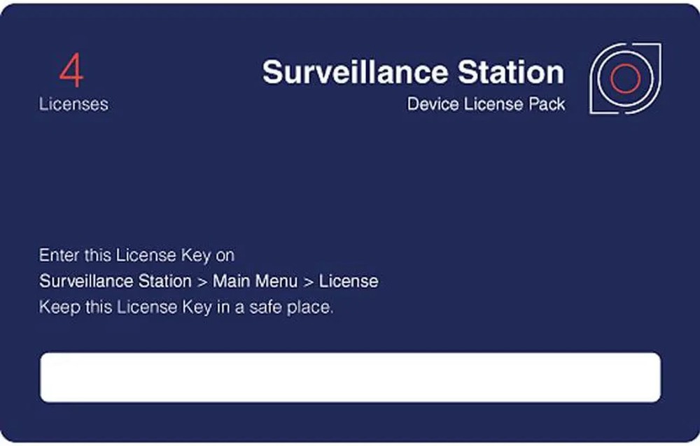 Synology IP Camera License Pack for 4 (CLP4)