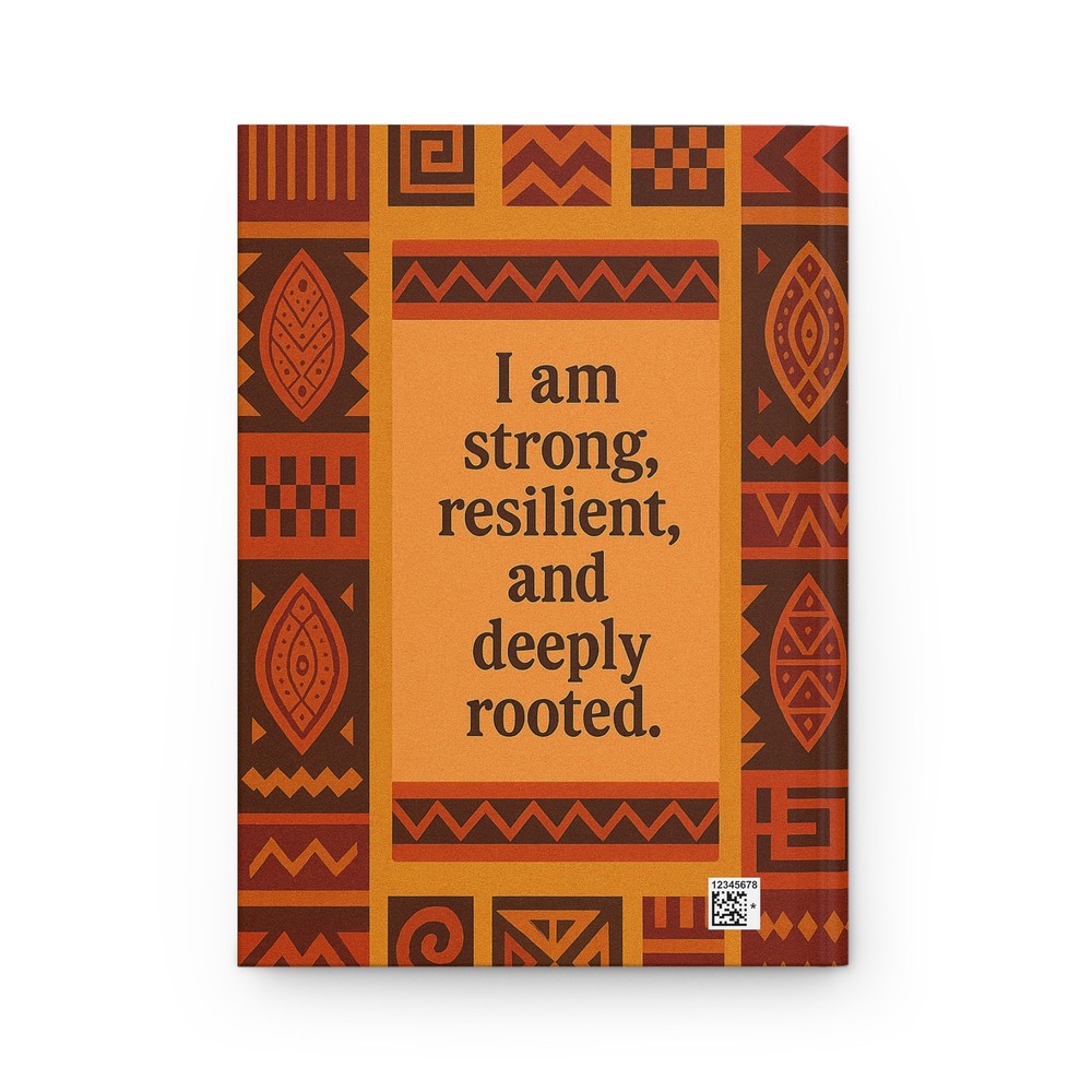 Afrocentric Roots Journal, African Gift Writing Diary, Matte Notebook for