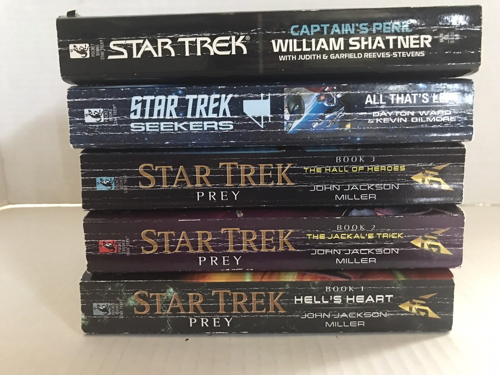 Star Trek 5 Book Paperback Bundle, Pre-Owned