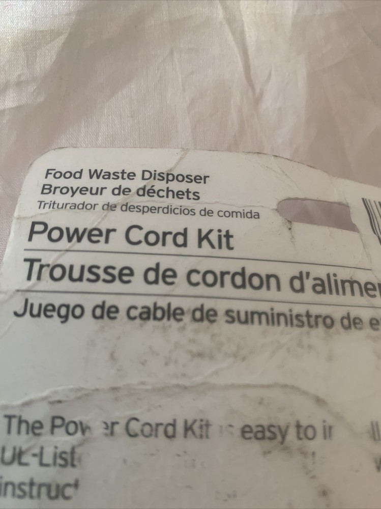 Power Cord Kit For Food Waste Disposer: CRD-OO (NEW)