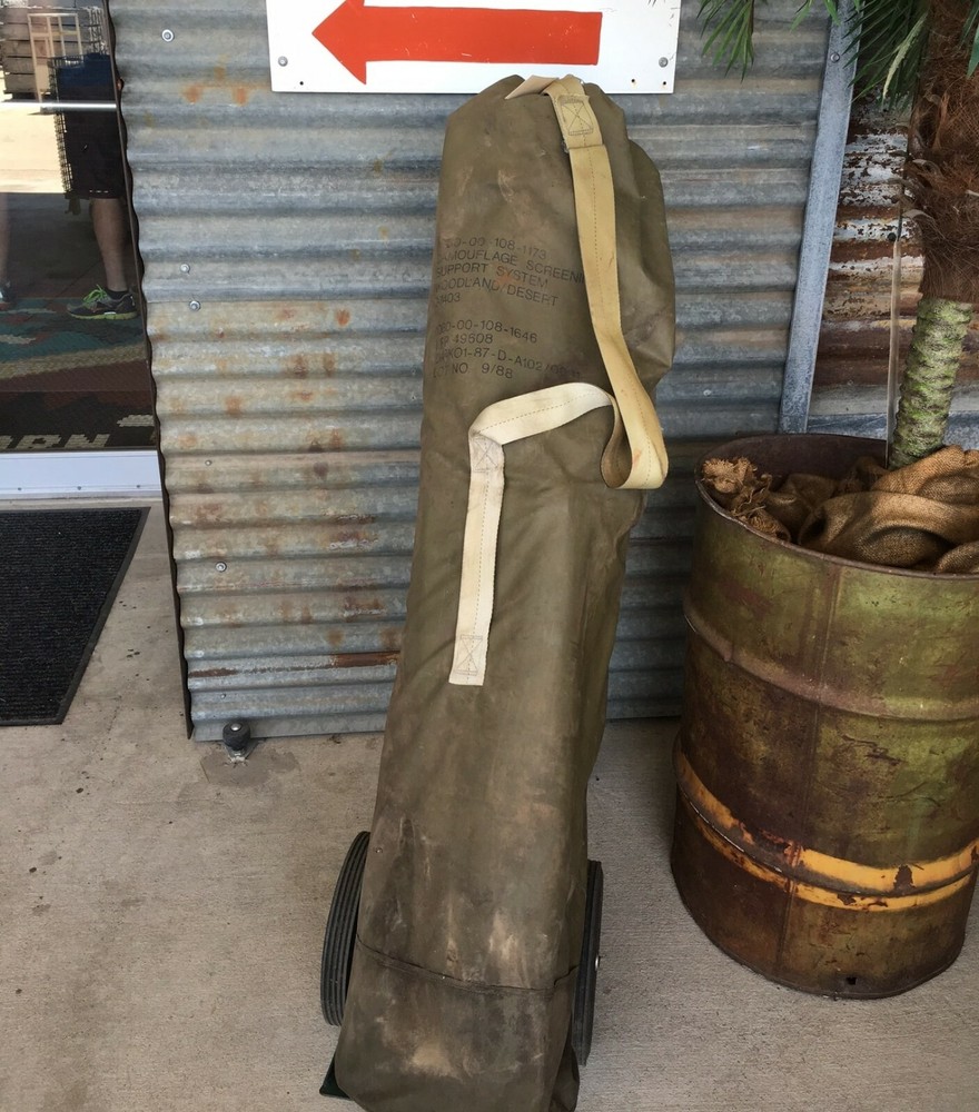 Rubberized Camo Net Pole Bag