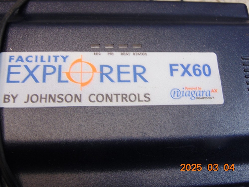 Johnson Controls FX60 Facility Explorer