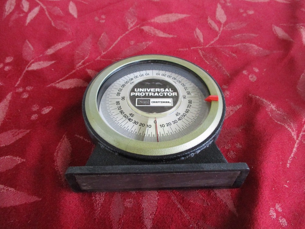 Vintage Sears Craftsman Magnetic Universal Protractor