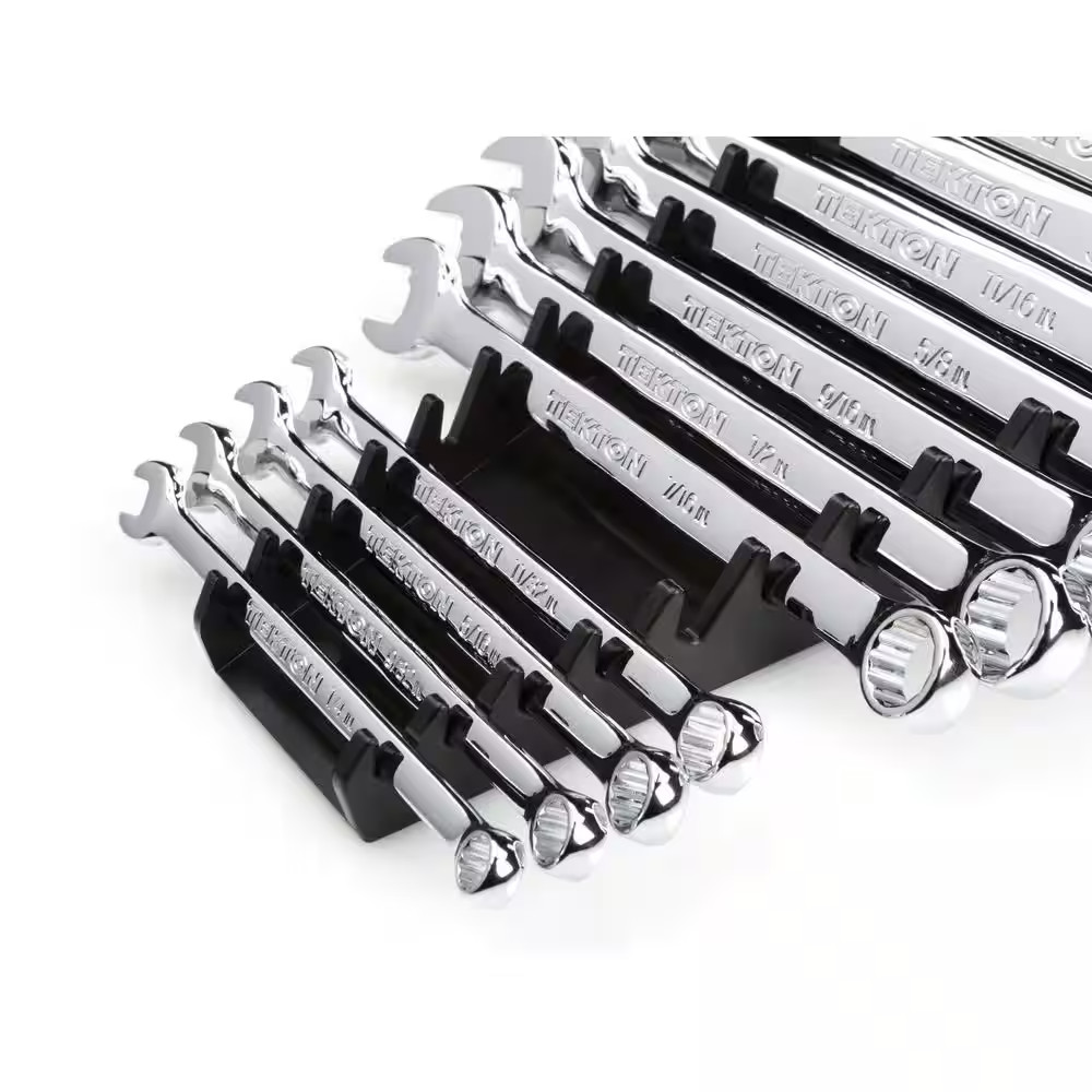 15-Tool Wrench Organizer Rack (Black)