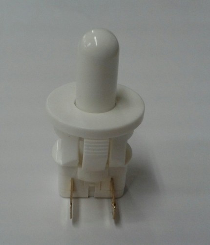 811-9016 EMB Normally Closed  Plunger Switch, White with Button Plunger