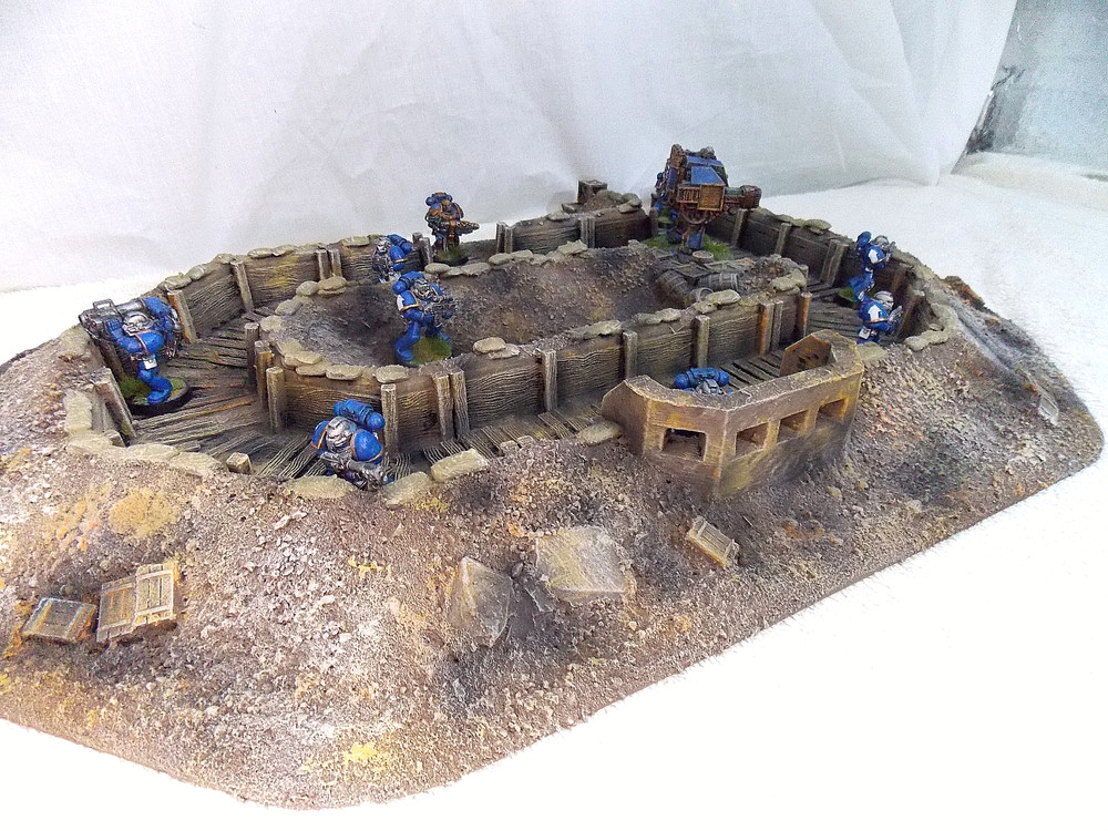 WARGAMING TERRAIN PAINTED ADVANCE ORDERS TRENCH SYSTEM