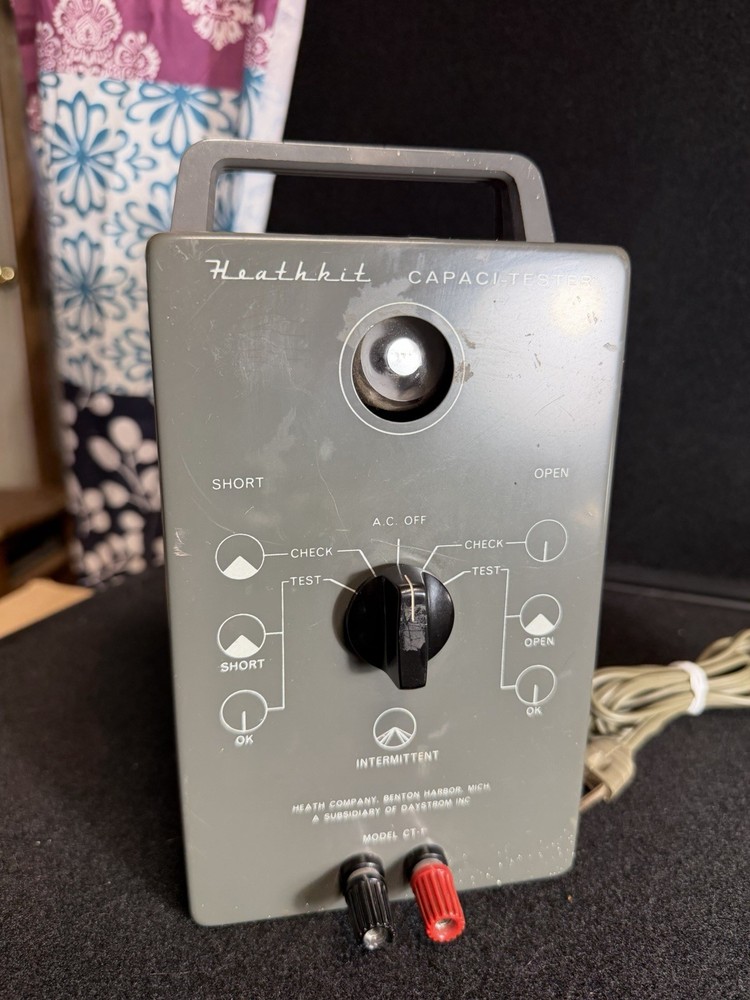 Heathkit Capaci-tester Capacitor Tester Model CT-1