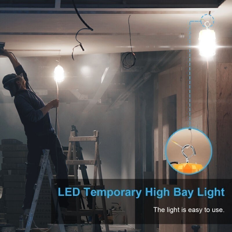 150W LED Temporary Work Light Light Construction Hanging Lamp 5000K Bright Light