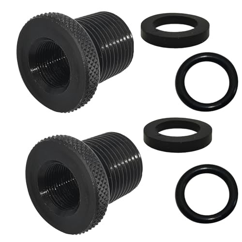 2 Pack Thread Adapters and Washers, Black