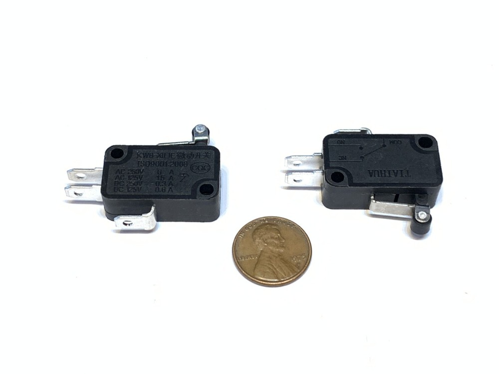 2 Pieces Black Limit Switch rollar roller micro small 3d printer cnc Lever