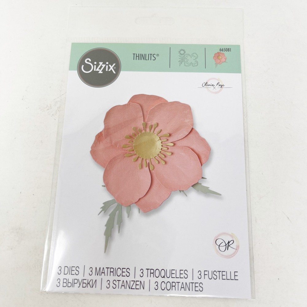 Sizzix Thinlits Floral Cutting Dies Sculpting Foam Summer Bundle NEW