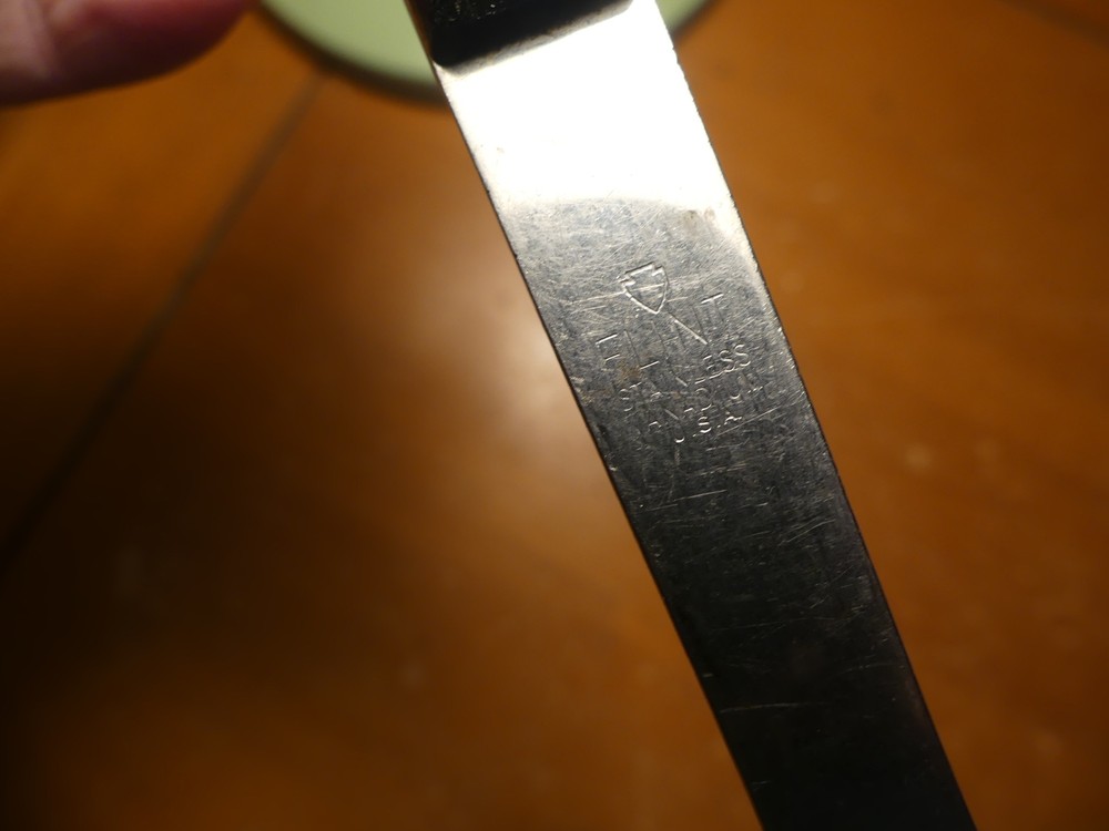 Vintage Flint Meat Fork Stainless Riveted Handle