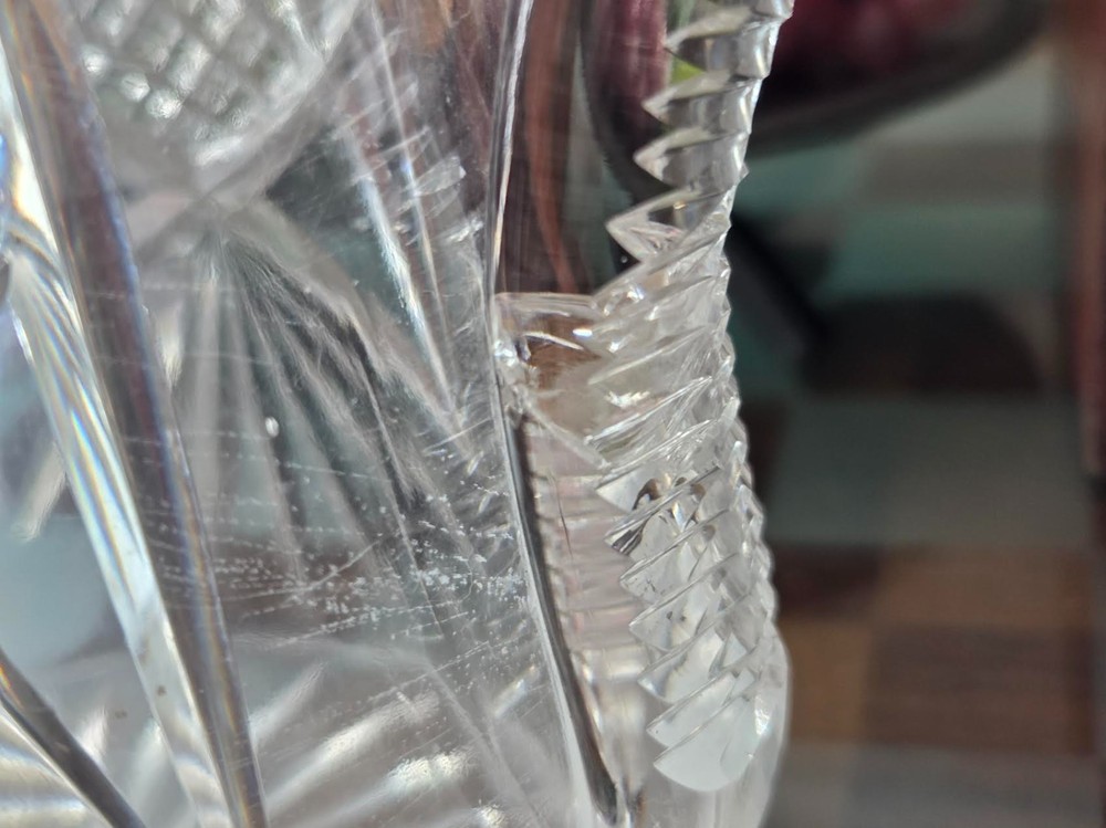 10" Sterling Silver and Crystal Decanter