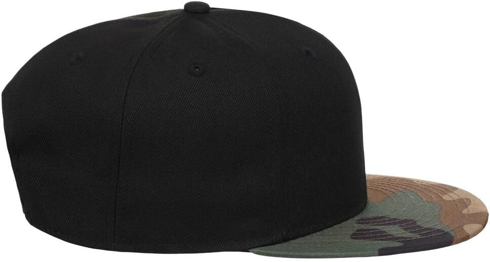 Lids Blank Dime Adjustable Snapback Hat One Size, Black/Camo