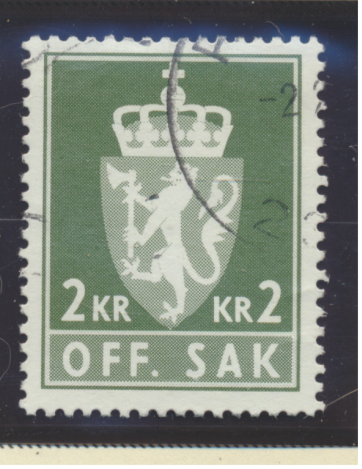 Norway Stamp Scott #O110, Used