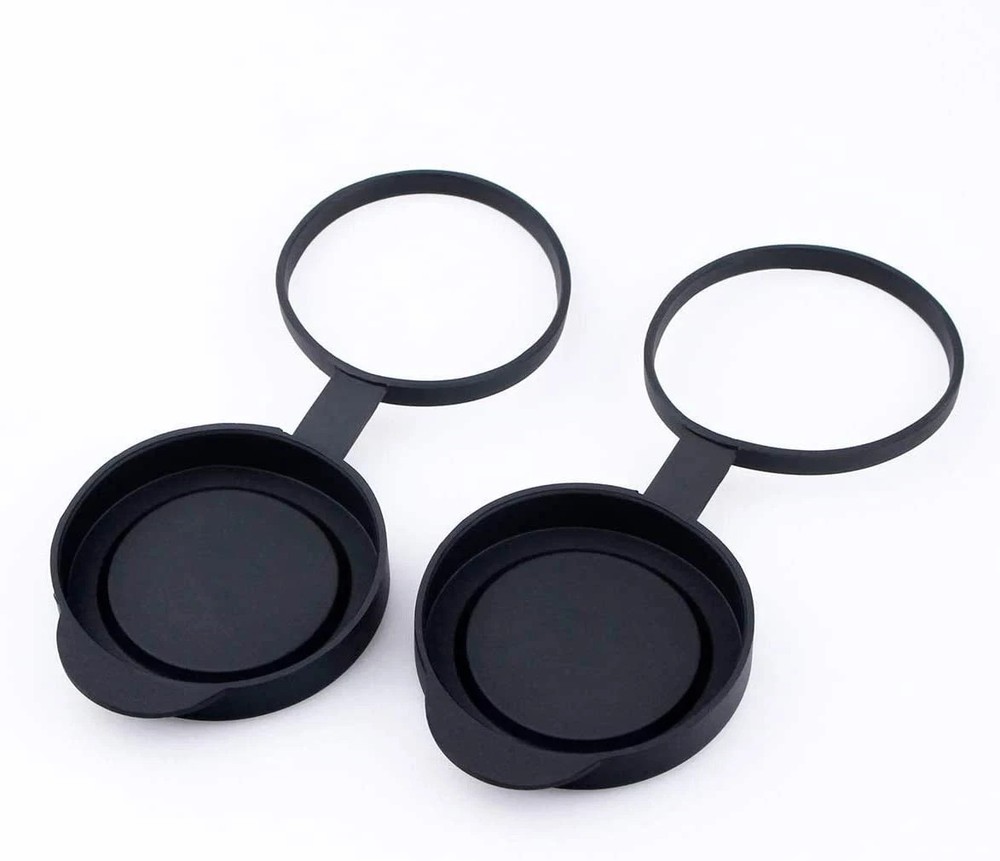 Protective Rubber Objective Lens Caps for Fits Binoculars with Outer