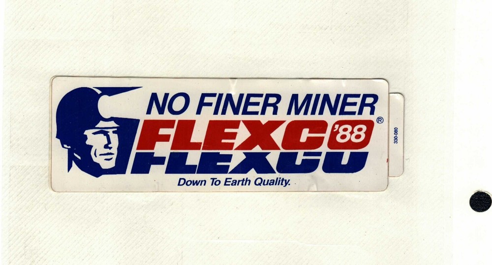 1988 Flexco Coal Mining Sticker #250, Free Shipping