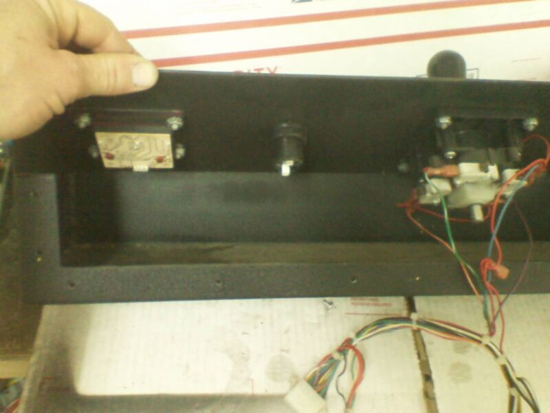 Metal arcade crane control panel