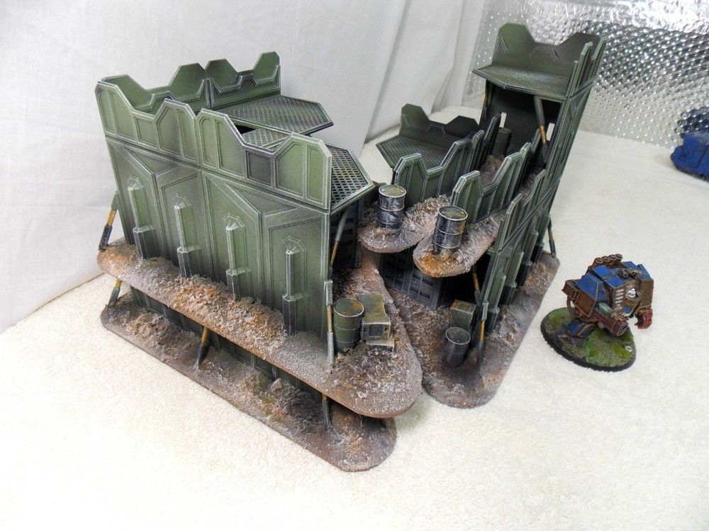 WARGAMING TERRAIN PAINTED  BUNDLE 9 PIECE SET .....ADVANCE ORDERS