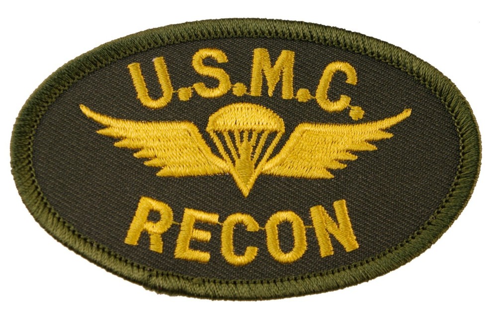 MC Force Recoon Marines Embroidered shoulder IRON ON Patch