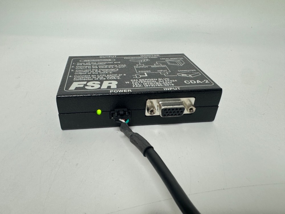 FSR CDA-2 Computer Video Distribution Amplifier w/ Power Supply