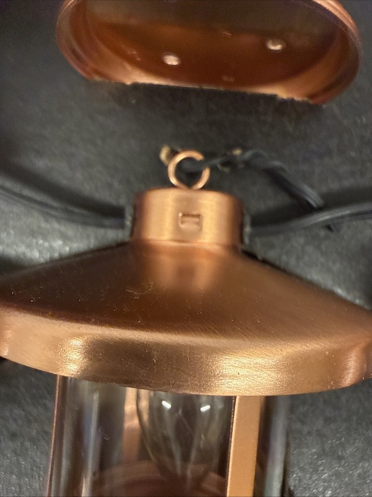 Costco Round Metallic Copper Lantern String Lights NIB