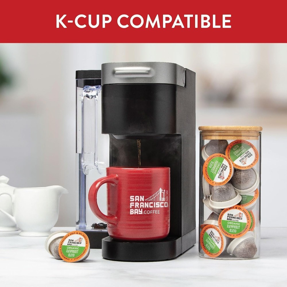 Coffee OneCUP Organic Rainforest Blend 36 Ct Medium Roast Compostable