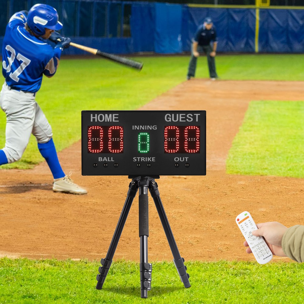 High-Light Digital Scoreboard, Electronic Baseball Scoreboard Remote Control