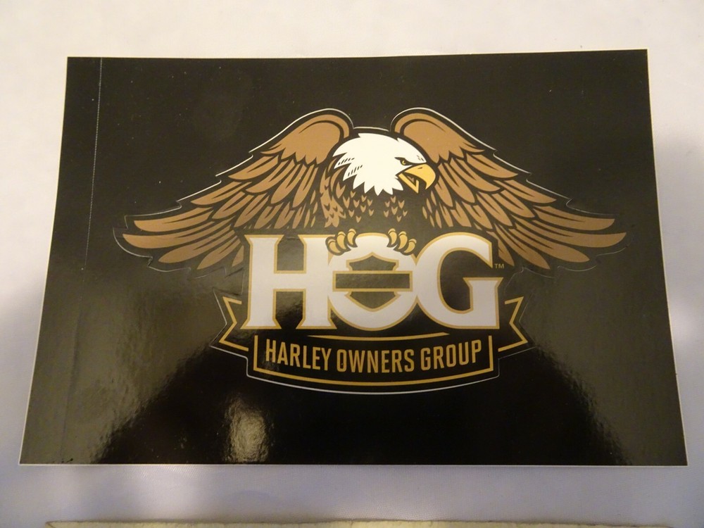 Harley Davidson Owners Group HOG bumper sticker Eagle Logo
