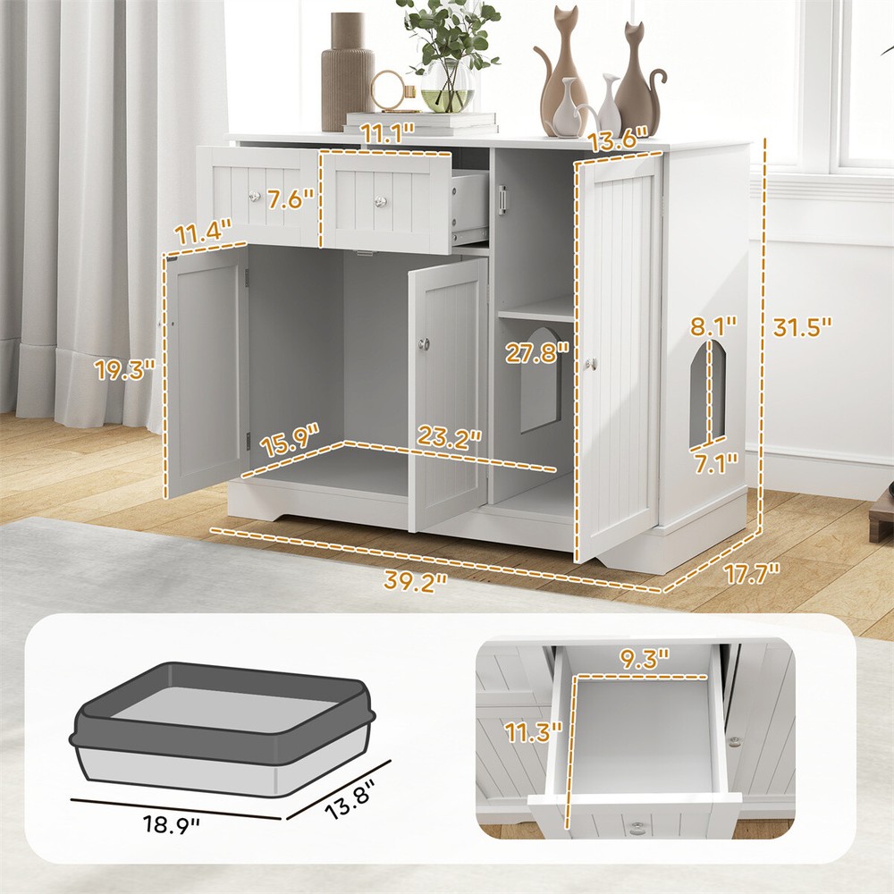 Cat Litter Box Cat Litter Box Enclosure