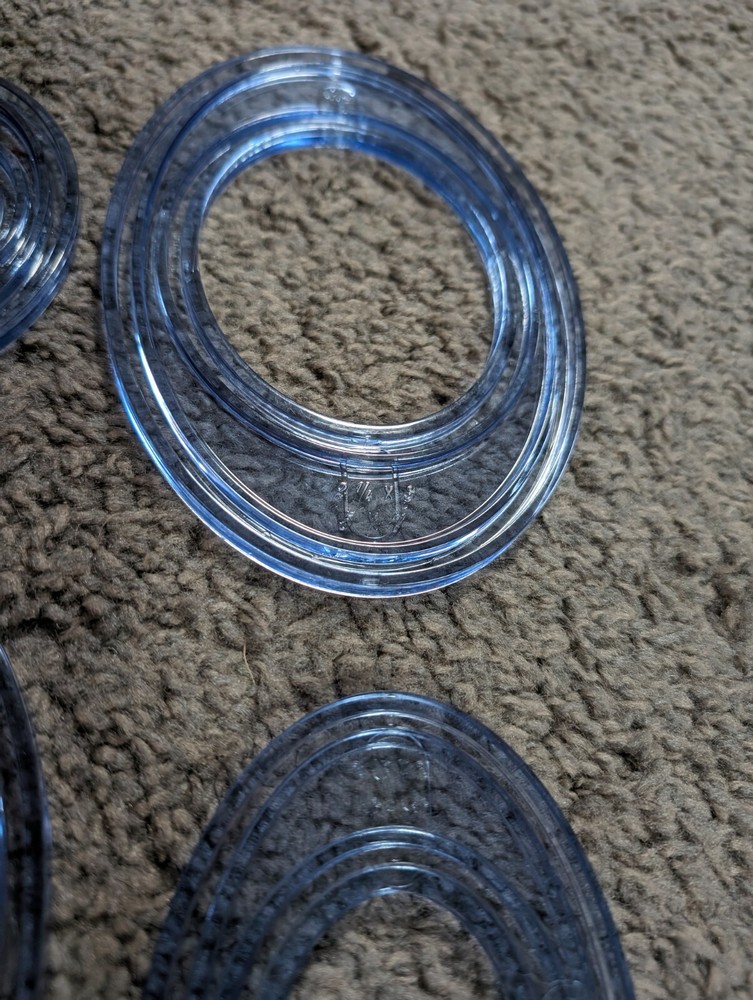 Creative Memories Custom Cutting System 4 Oval Pattern Template Set Scrapbooking