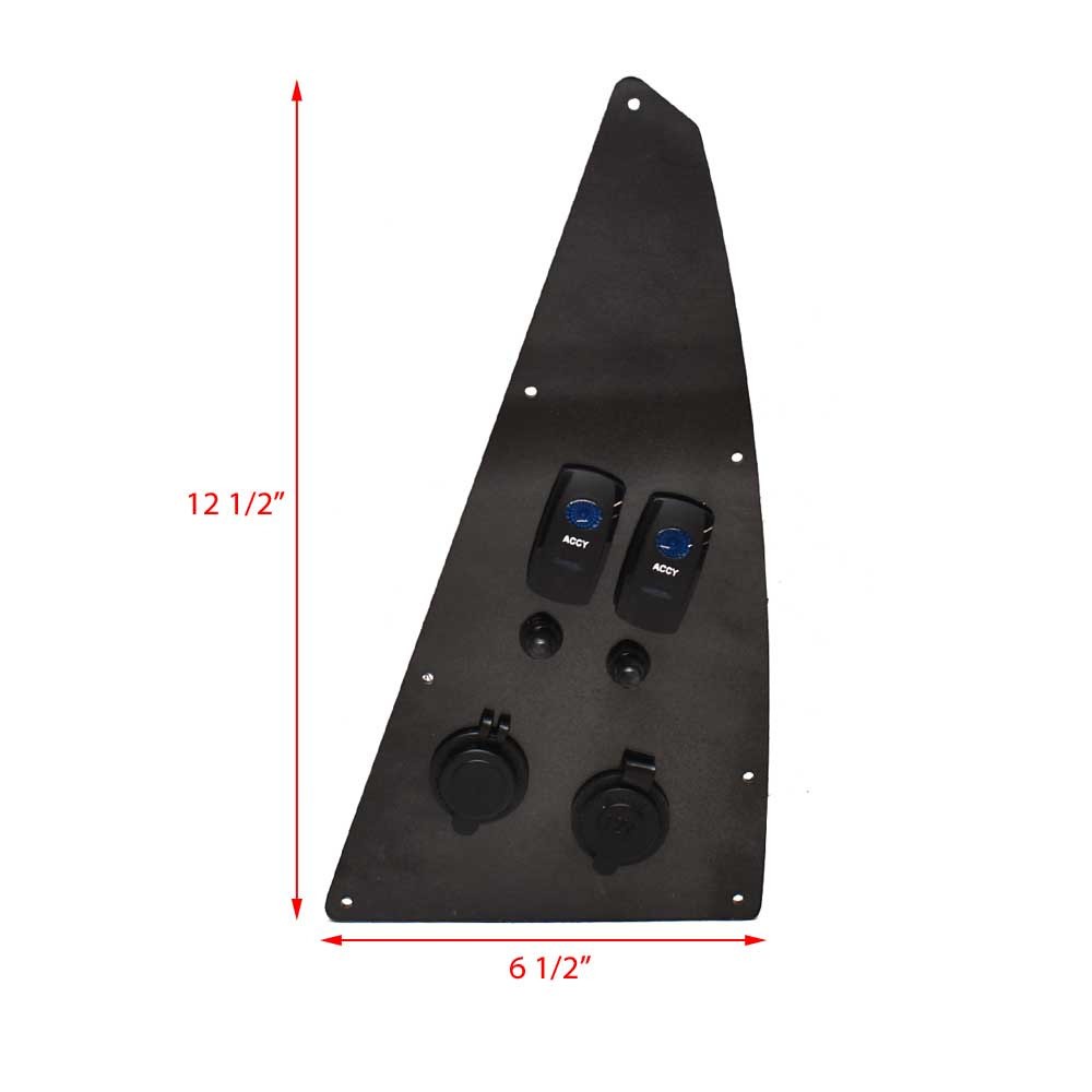 Sailfish Boat Switch Panel 61-5874 | 325 Dual Console Accessory Black