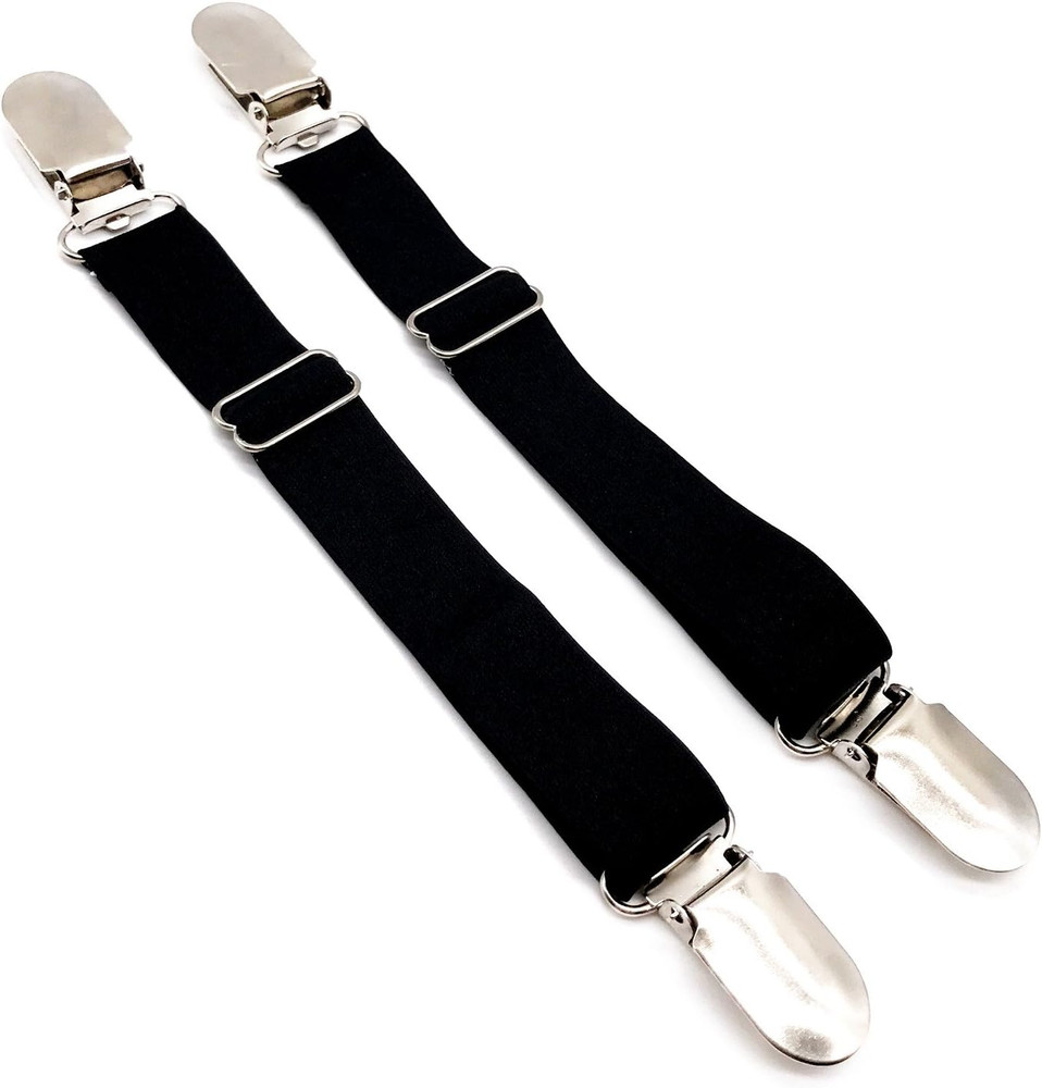 4 Pcs Multifuction Adjustable Elastic Stocking Clip Garter Suspender