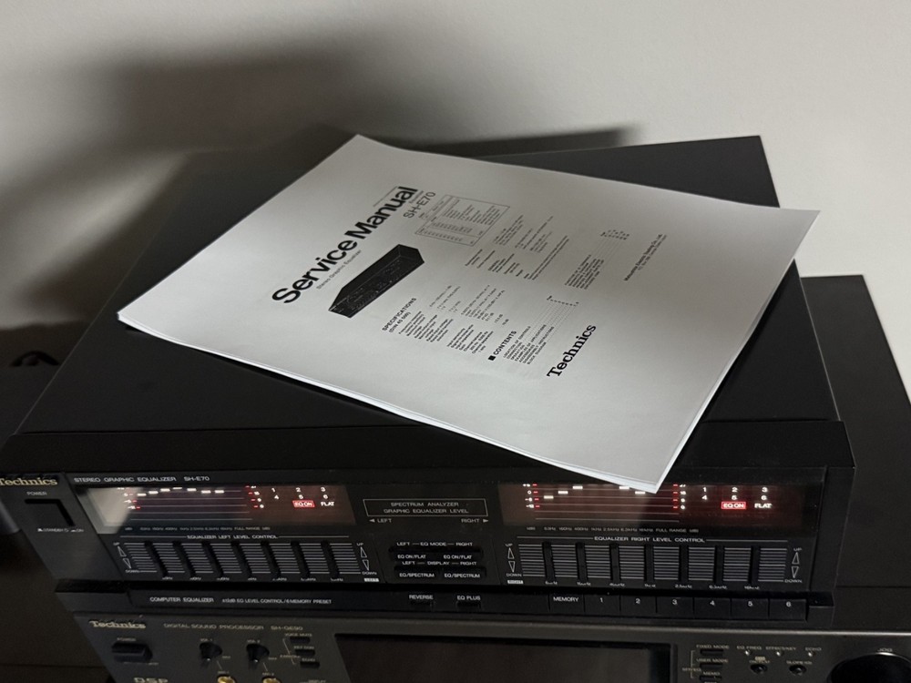 Technics SH-E70 graphic equalizer TOP