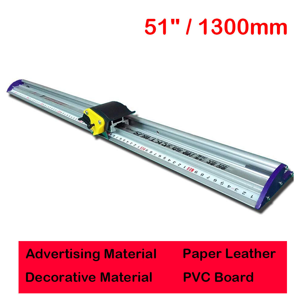 51" Sliding KT Board Trimmer Cutting Ruler PVC Board Protective Ruler Cutter