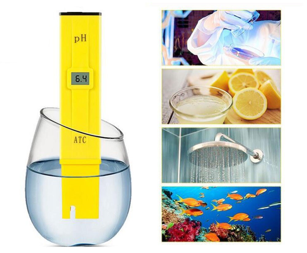 Digital PH Meter Tester Measuring pH Range: 0.0-14.0 pH Resolution 0.1 pH