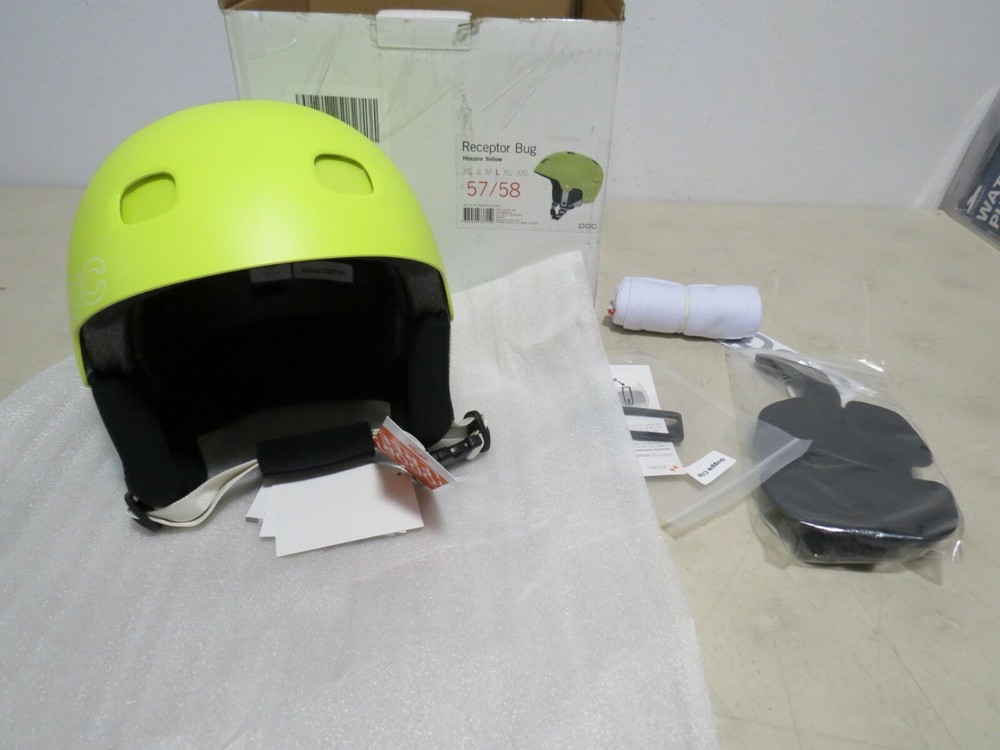 POC Receptor Bug Helmet Hexane Yellow Size Large 57/58