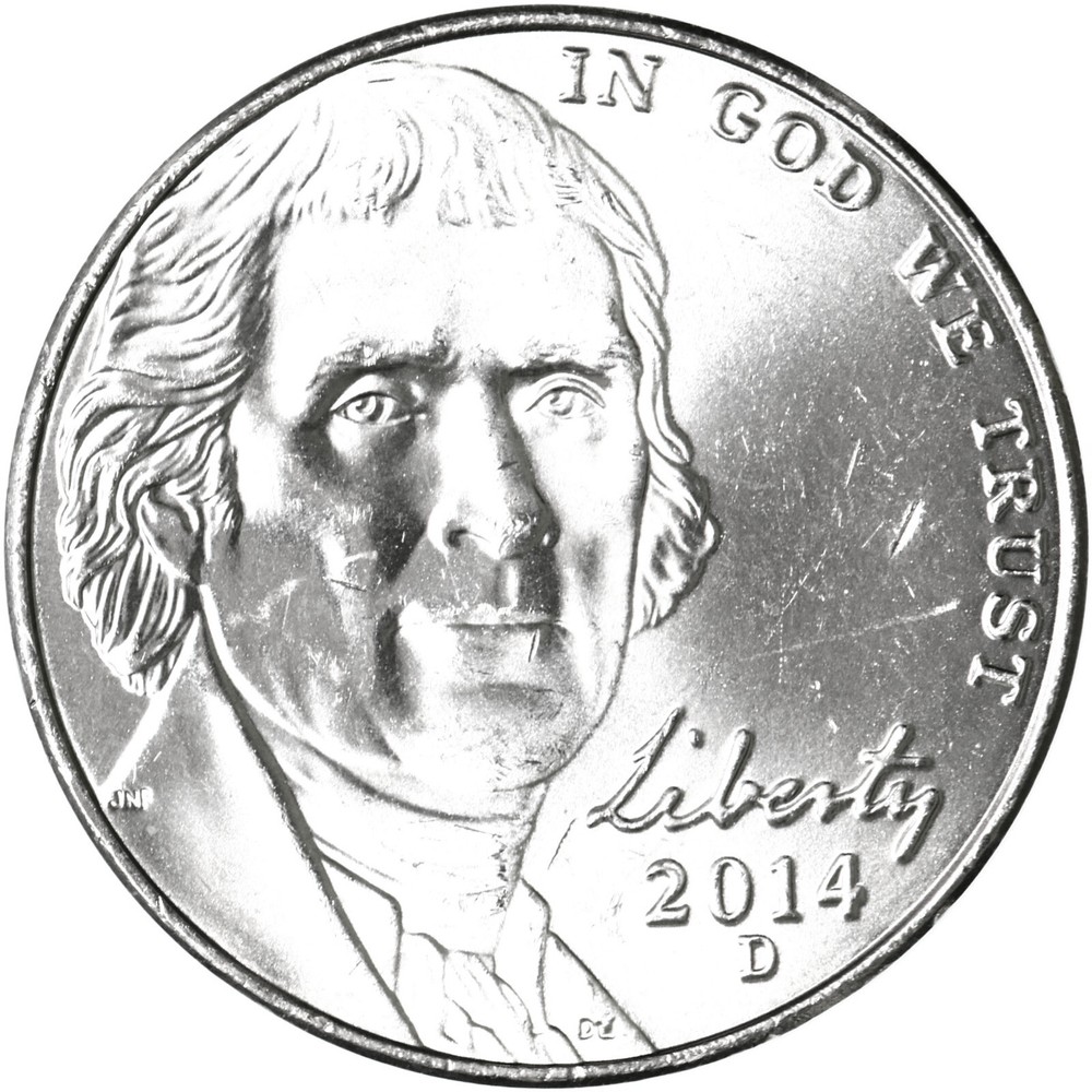 2014 D Jefferson Nickel BU Coin
