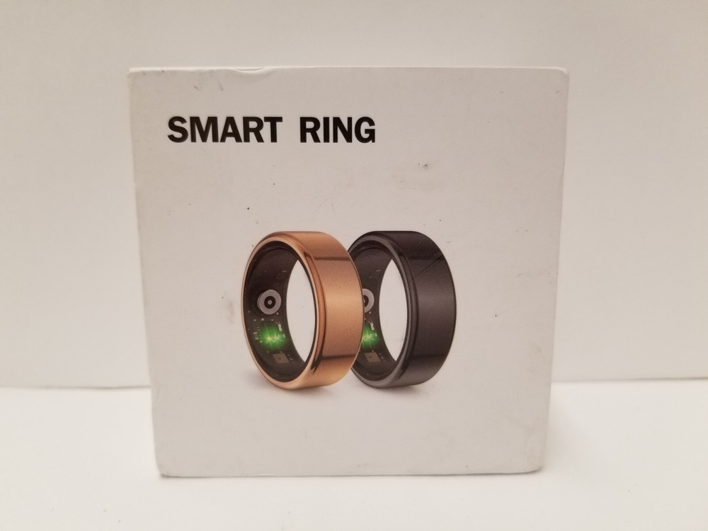 Smart Ring Fitness Tracker/Sleep Tracker Bluetooth Black Size 10