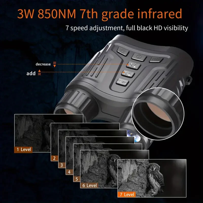 Night Vision Binoculars Tactical Light 5000mAh Infrared Vision Night Goggle