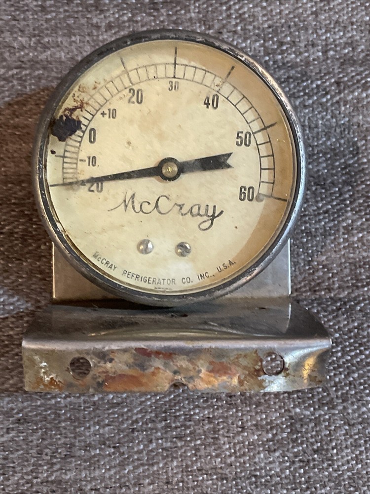 Antique McCray Refrigeration Temperature gauge