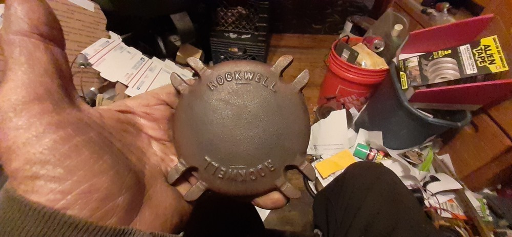 Rockwell Sensus 5/8" Water Meter Bottom, Back, Steampunk, Paperweight, Usable!!