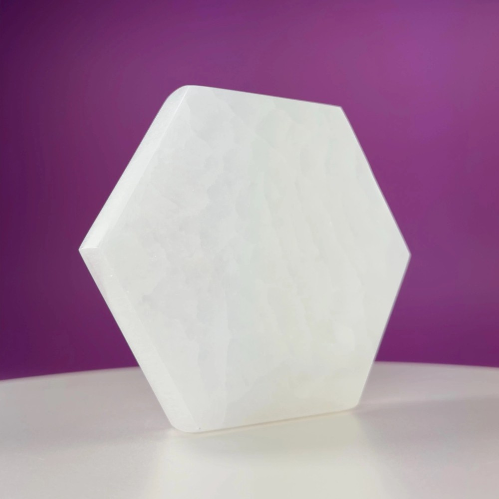 Selenite Hexagon Plate