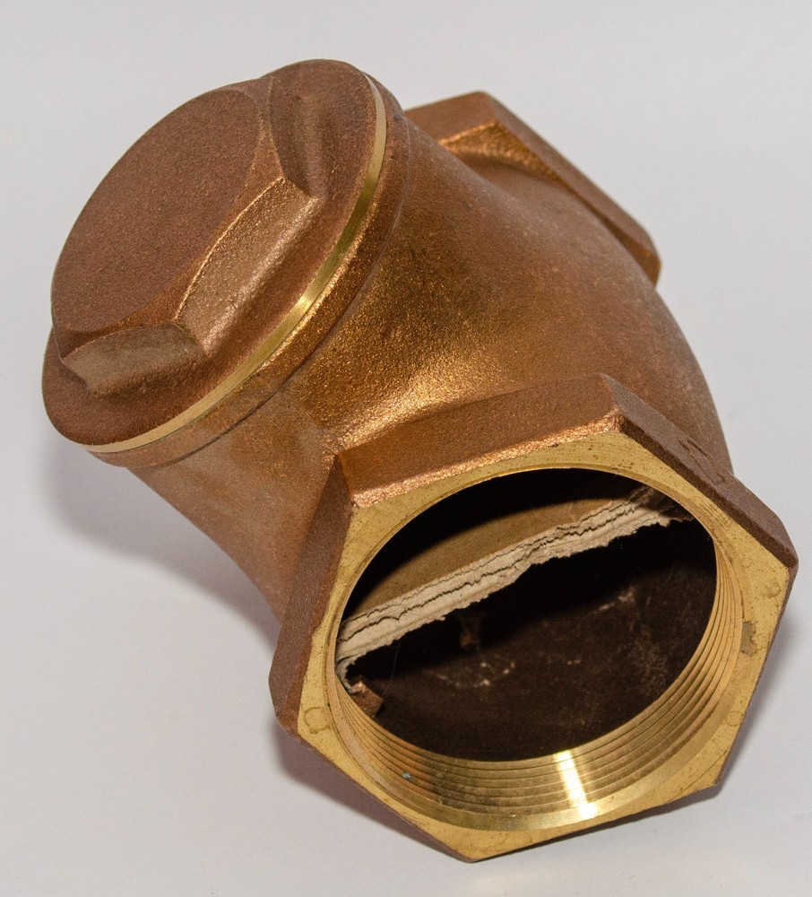 Brass 3" Threaded Swing Check Valve