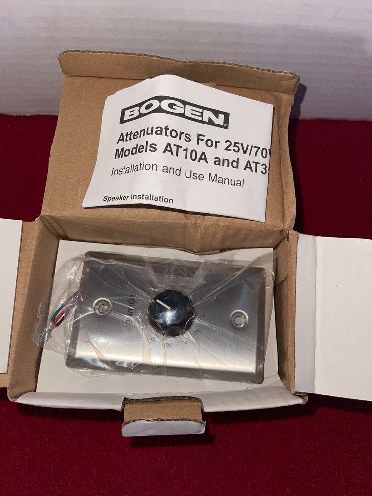 BOGEN COMMUNICATIONS AT-10A ATTENUATOR